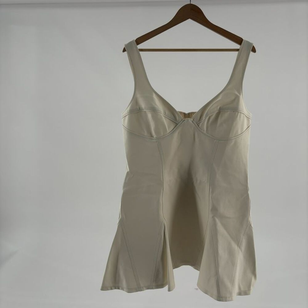BCBGMAXAZRIA Solid Godet Dress